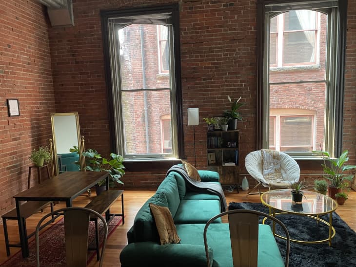 Image showcasing Seattle Rental Apartment With Exposed Brick Walls | Apartment Therapy